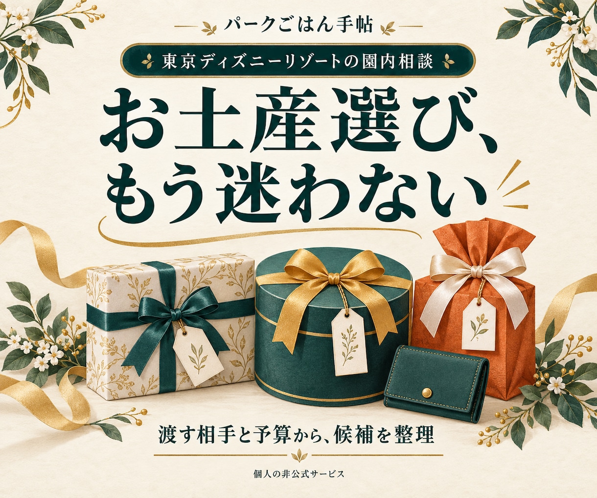 相手と予算に合うディズニー土産を選びます 職場・家族・友人へ、用途から候補を整理 イメージ1
