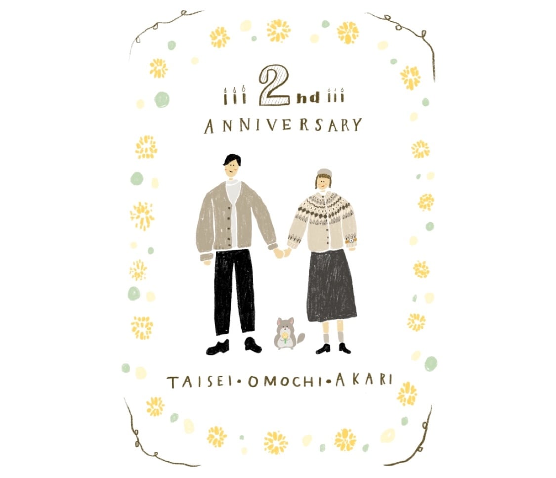 カップル・ペアイラスト描きます 二人の大切でとびきりの思い出を♪結婚式・プレゼントに❁ イメージ2