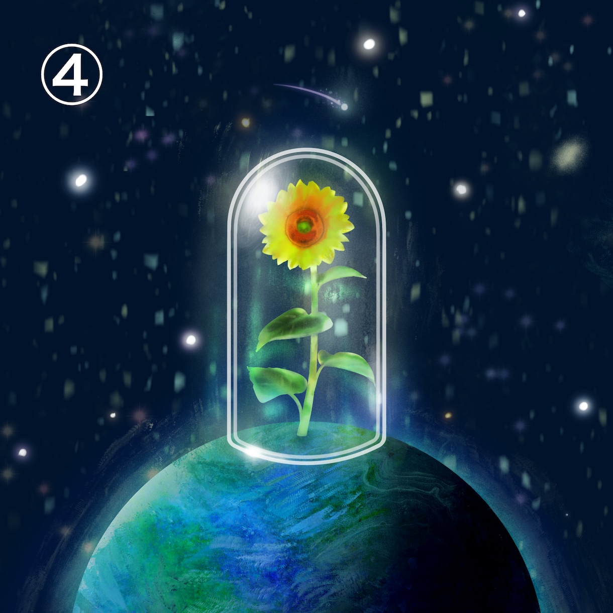 宇宙にあるあなたの星の花をアイコンにします 宇宙を感じるアイコン／あなたの花/お揃い/二次利用可/SNS イメージ5