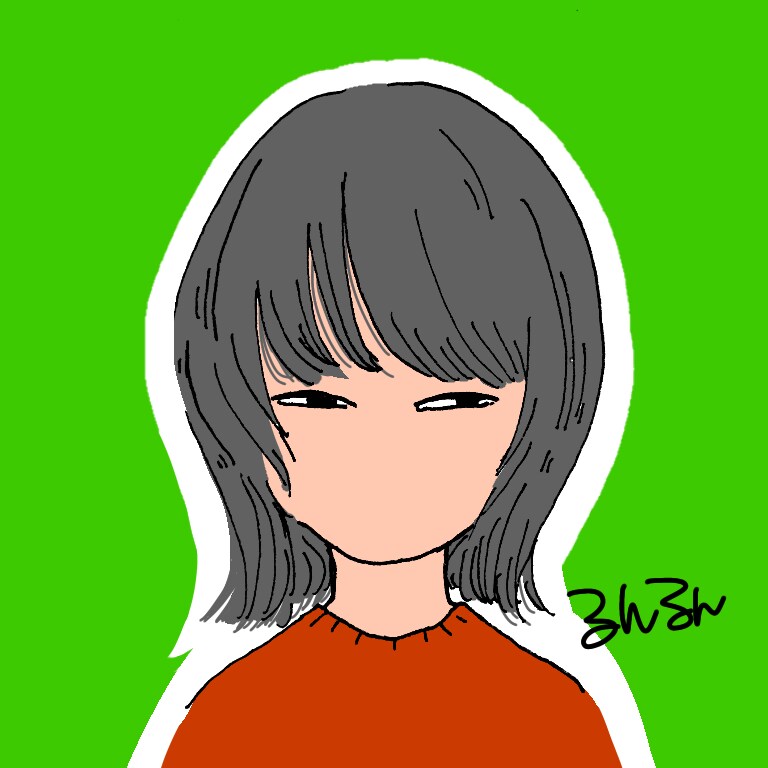SNSに使えるアイコンを描きます 個性的だけど似顔絵風のカラーイラストを描きます イメージ3
