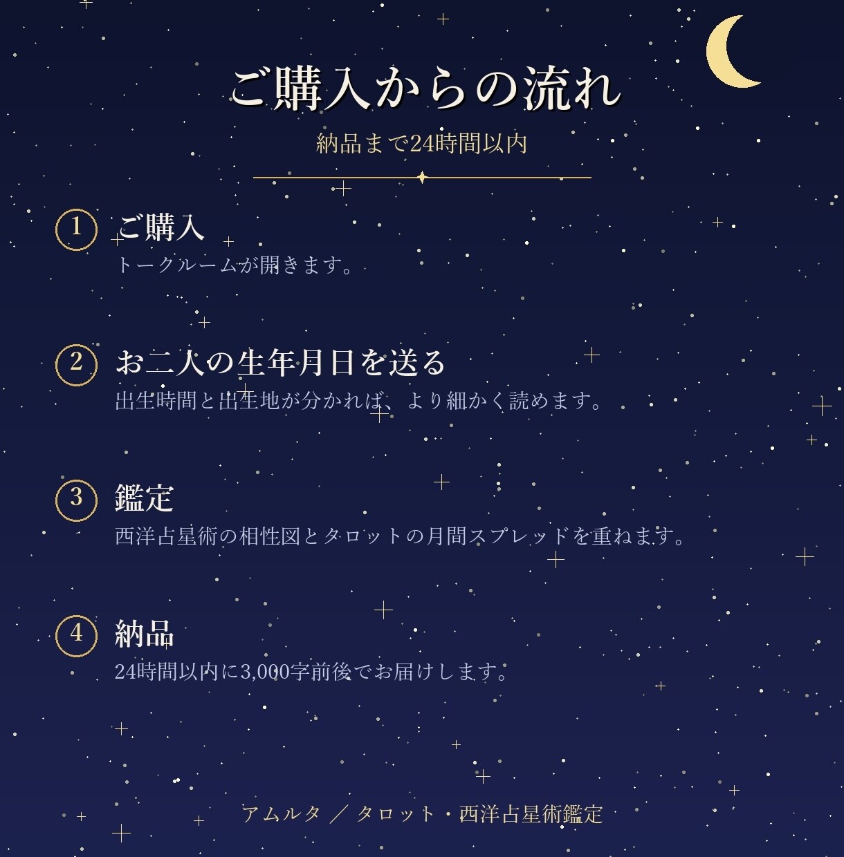 二人の相性と今後1か月の流れを鑑定します 西洋占星術の相性図＋タロットで、動くべき日まで具体的に イメージ1