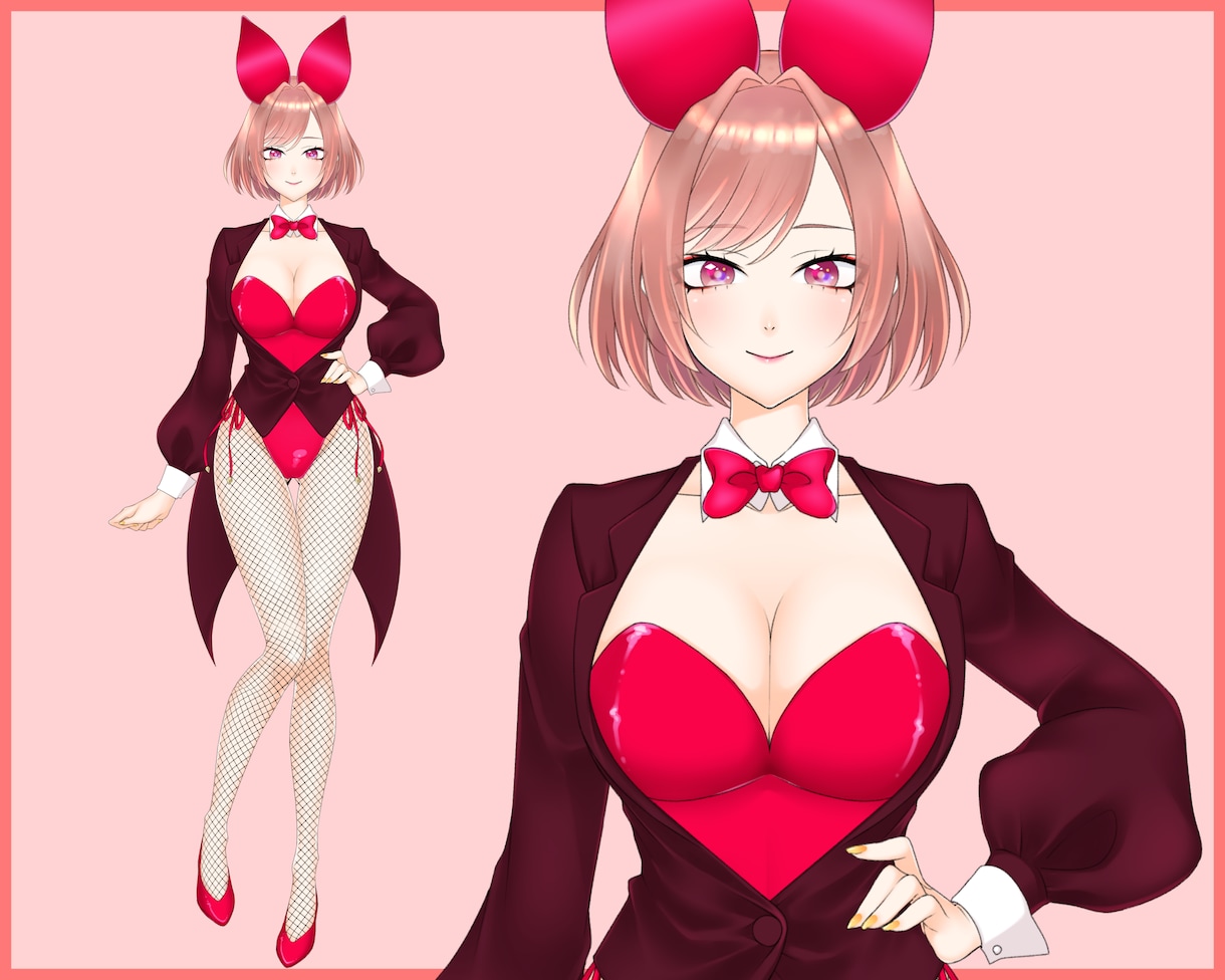 男女のVtuber用モデルを制作します イラスト～LIVE2Dモデリング イメージ4