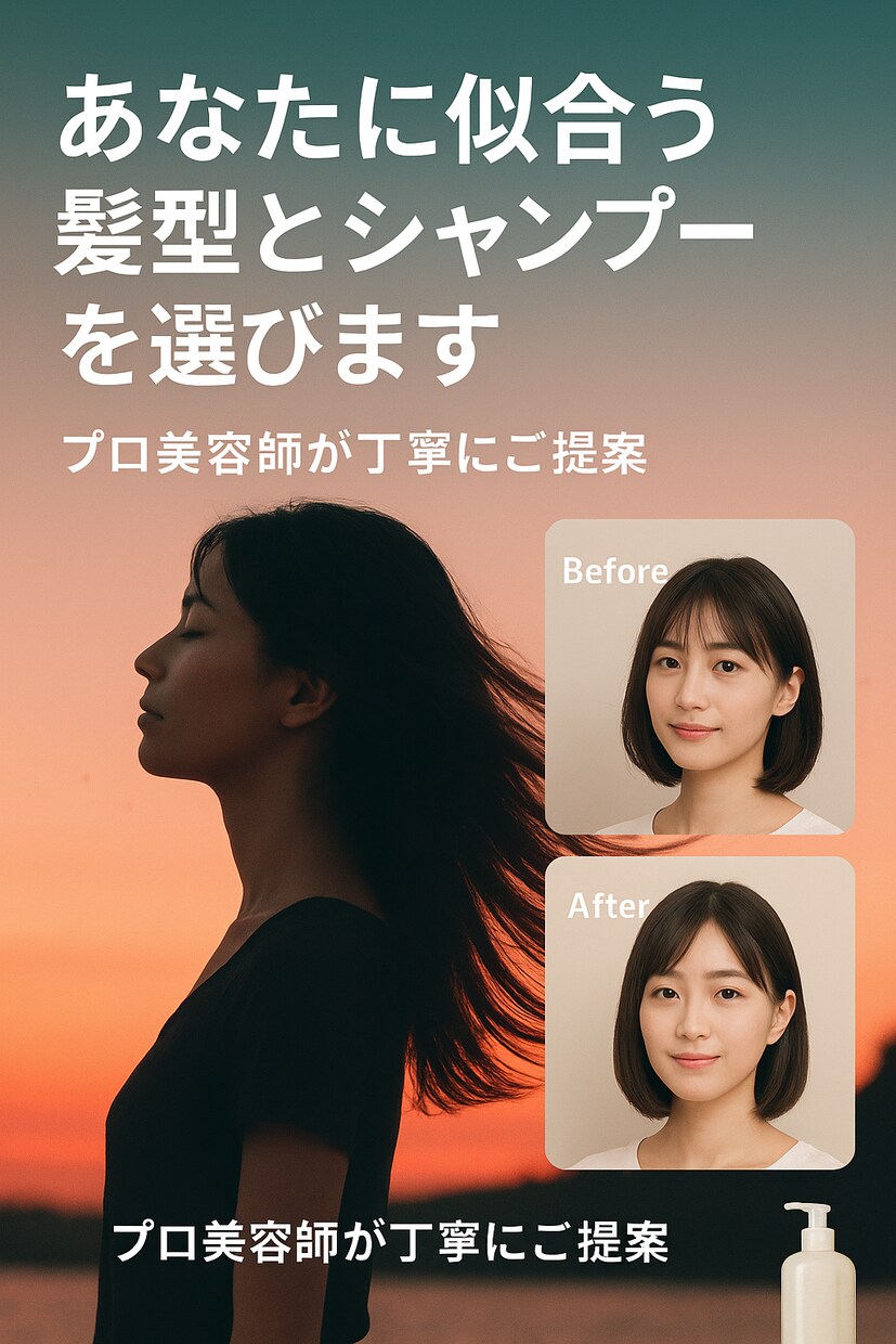 プロがあなたに似合う髪型シャンプー提案をします プロがあなたの悩みを聞き似合う髪と合うシャンプーを提案 イメージ2