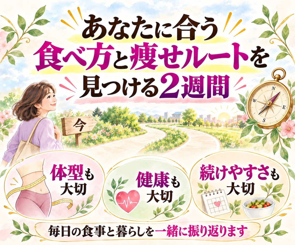 普段の食事からあなたの痩せルートを見つけます 食事と暮らしを一緒に見直す2週間サポート イメージ5