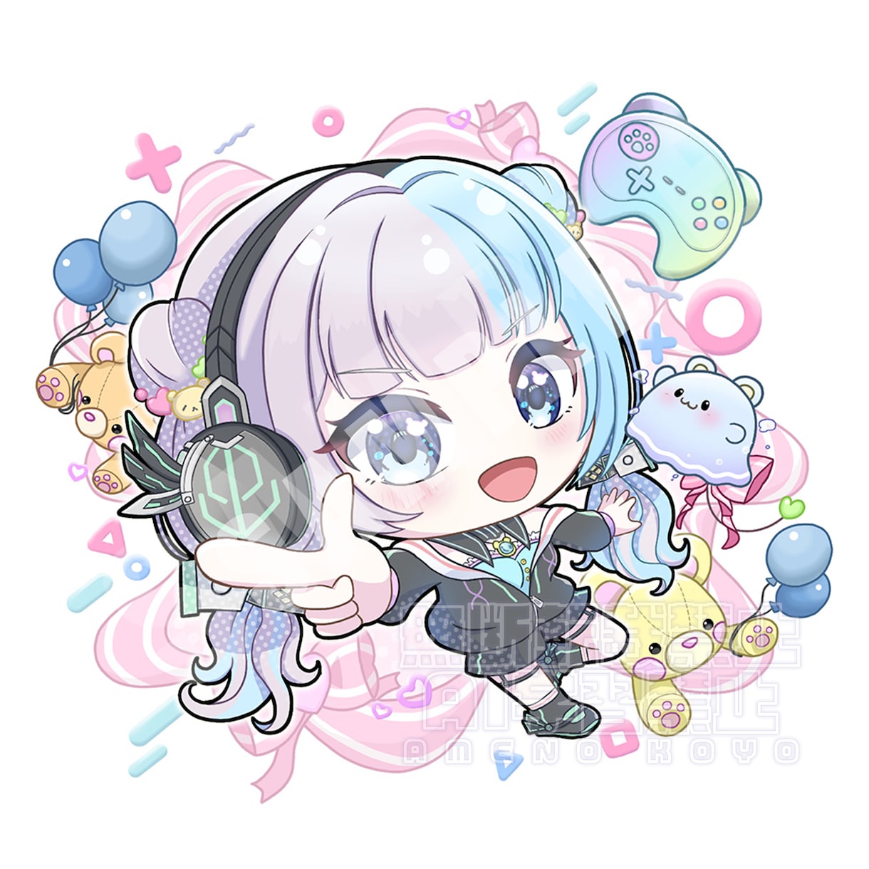 商用利用可！背景・小物込み！ミニキャラを描きます Youtube、アイコン、グッズ展開に可愛いミニキャラを♪ イメージ4