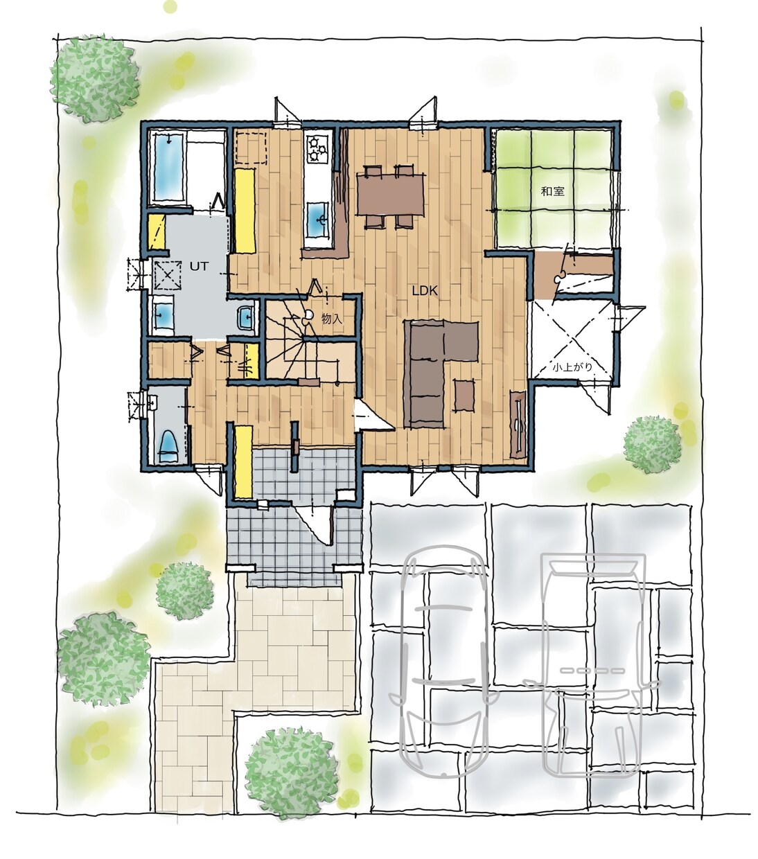 現役1級建築士が間取りを手書きで書きます 温かみのある優しい間取り図を、広告、マイソク、記念にどうぞ イメージ2