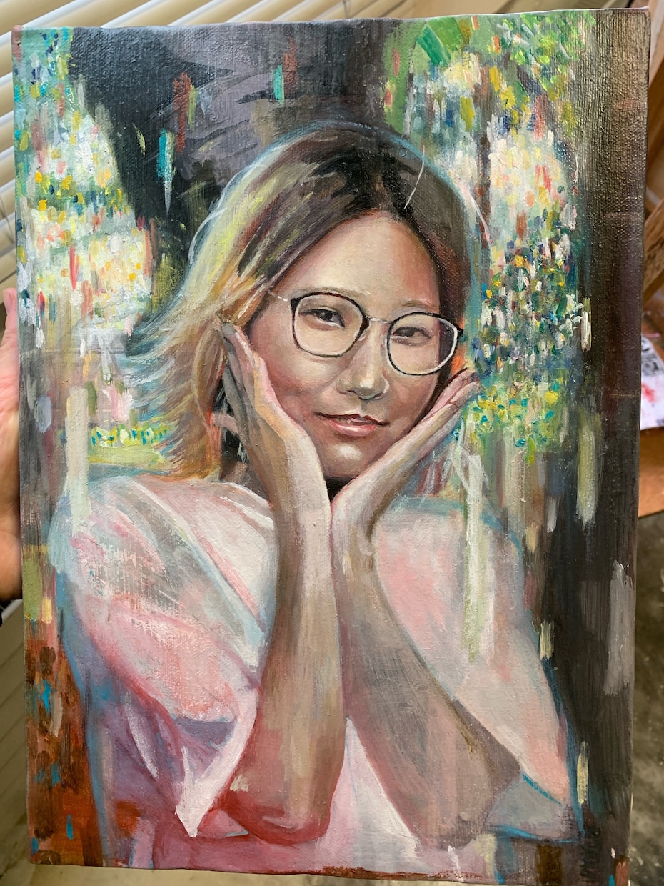 写真をもとに温かみのある油絵を描きます 写真には残さない空気感を油絵で イメージ6