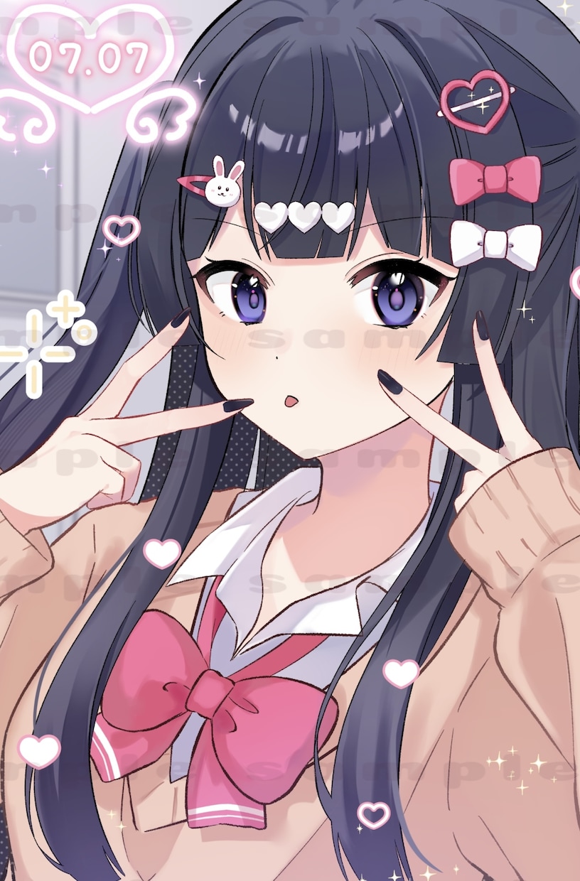 配信活動やSNSで利用可能なイラストをお描きします 最初の５名様までラフ修正無制限です！ イメージ1