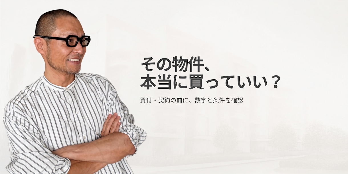 収益物件を買う前に数字と条件を確認します 提出資料から収支・返済余力・自己資金・残債を計算 イメージ1
