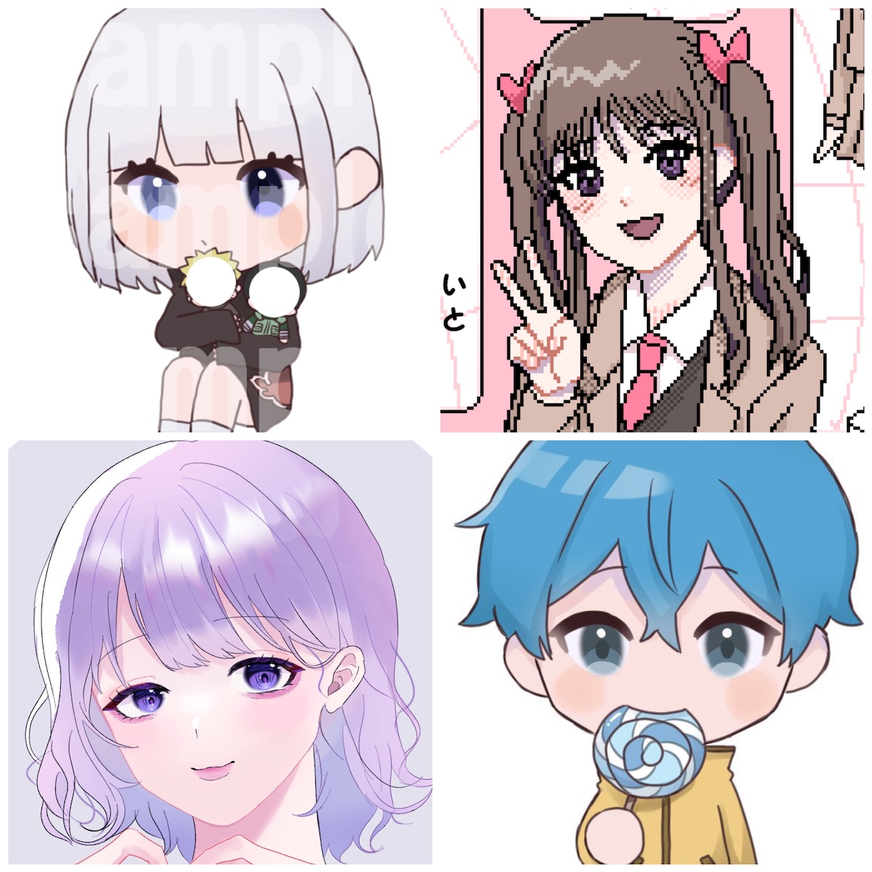 かわいいSDイラスト描きます 小さめかわいいSDイラスト描きます！ドット絵も！ イメージ4
