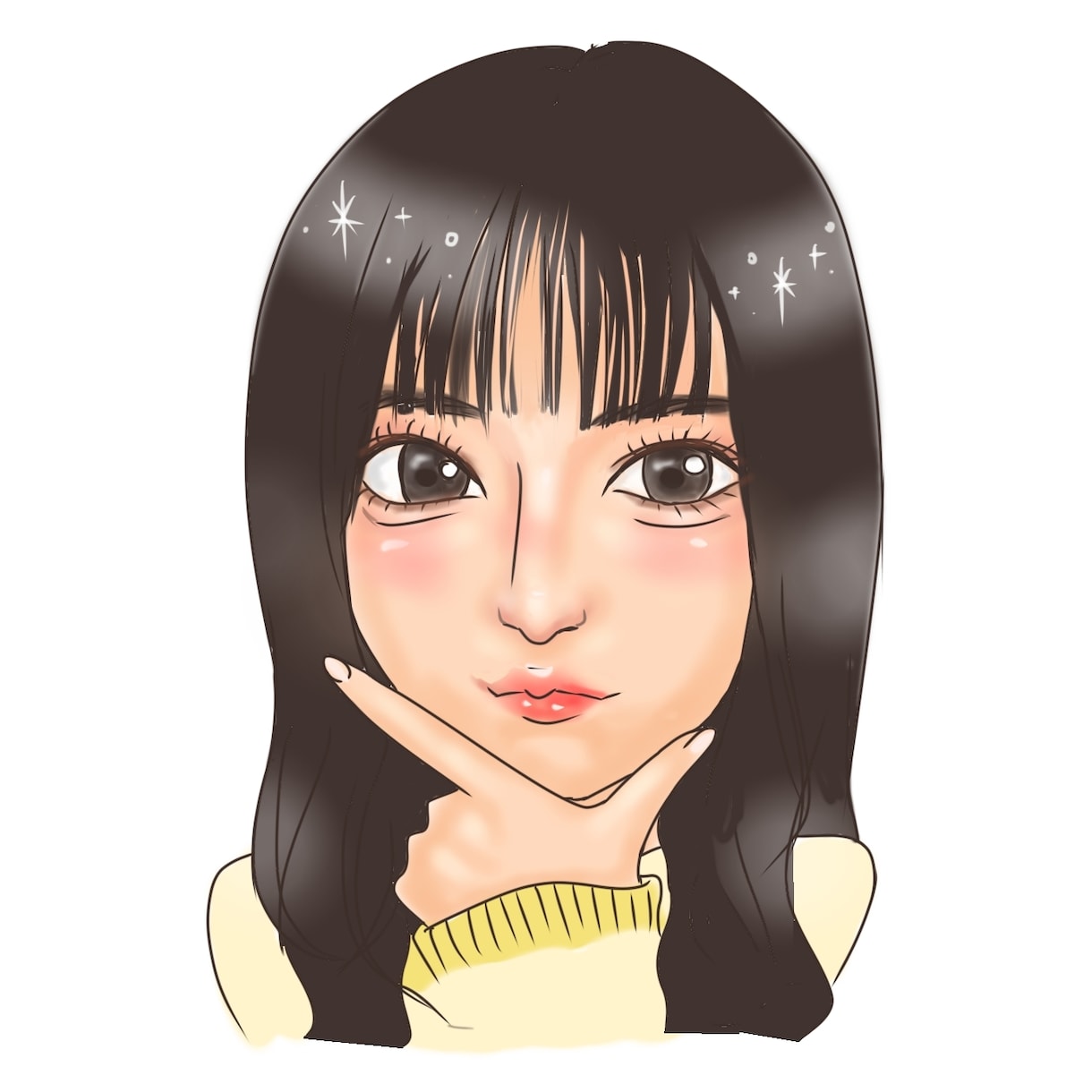 SNSで映えるおしゃれ可愛い似顔絵アイコン描きます SNS・アイコン・プレゼントにもおすすめ♪ イメージ6