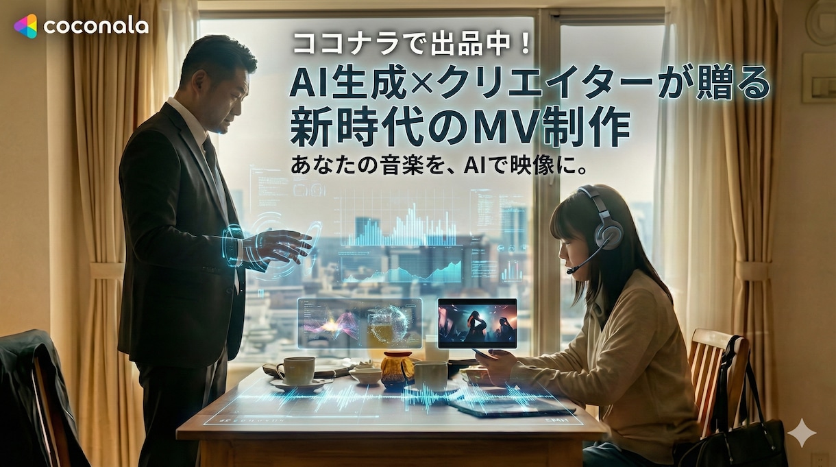 現役テレビカメラマン制作！AIで映画級MV作ります 「ただのAI動画」ではなく、プロが「構成」物語のある映像作品 イメージ1