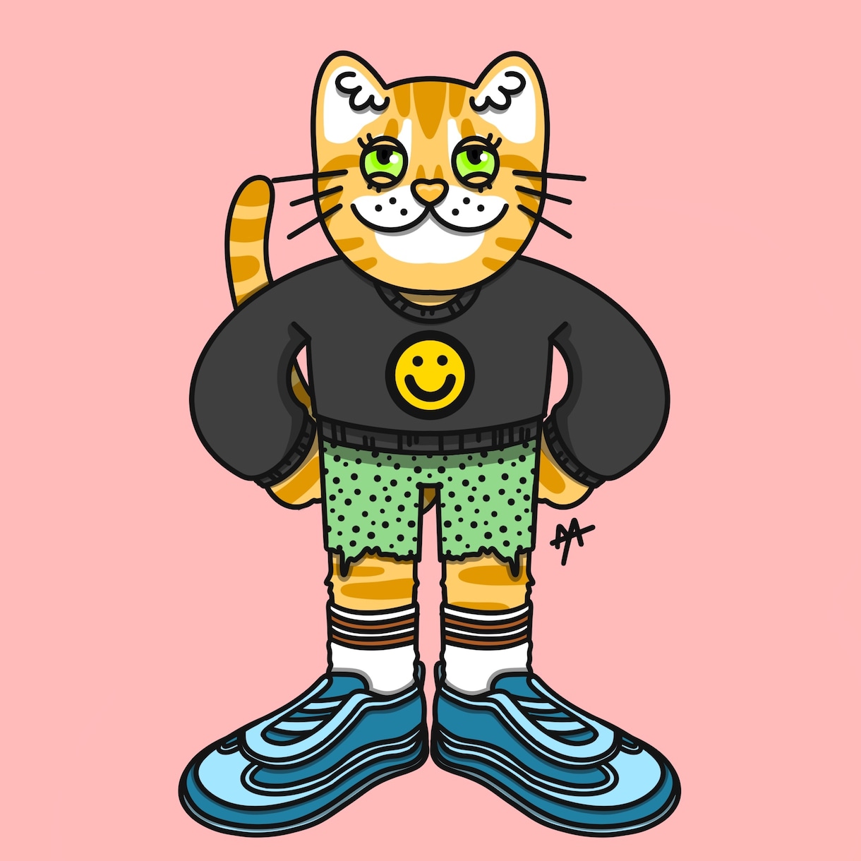 猫のイラスト描きます 飼い猫や好きな猫をイラストにして思い出に残しませんか？ イメージ2