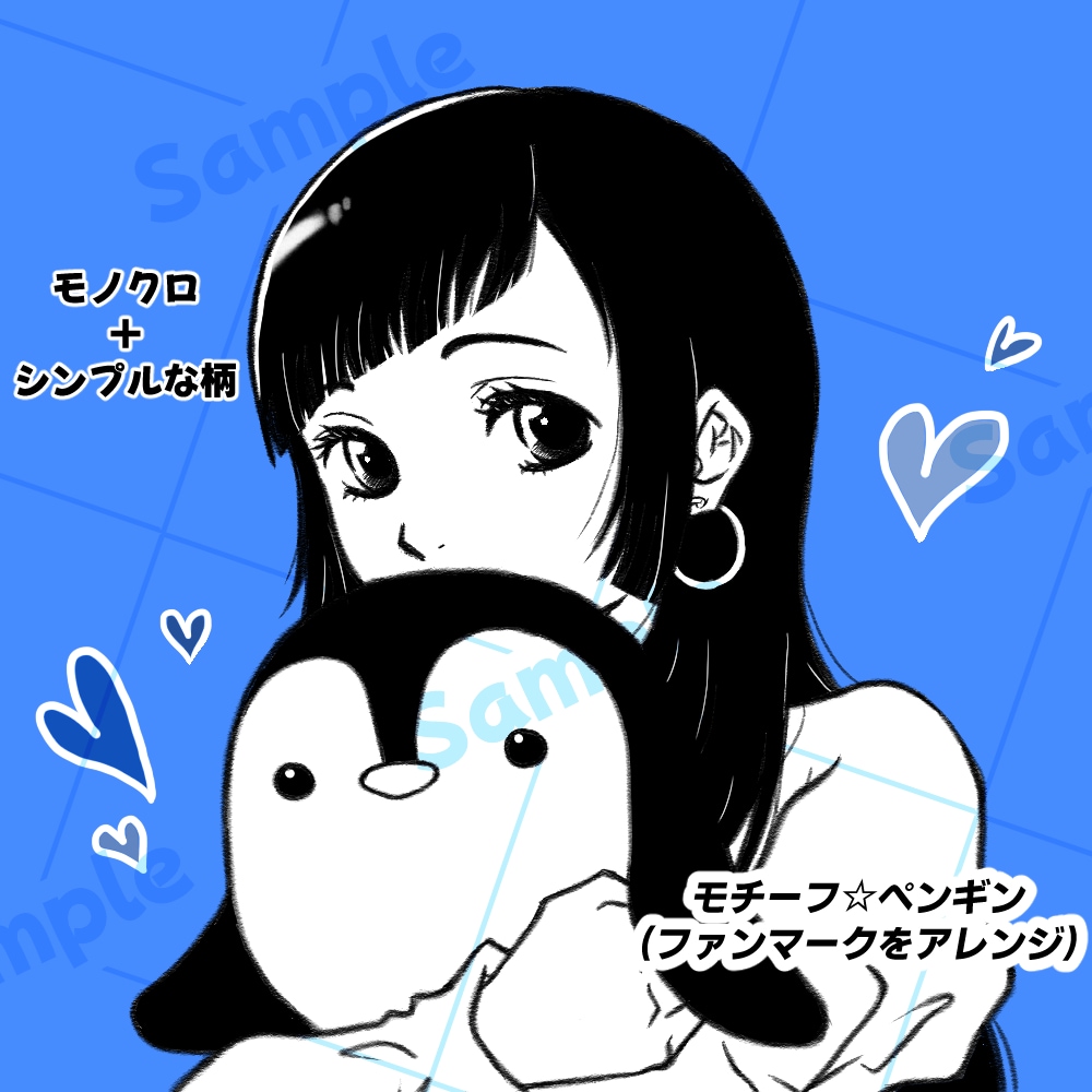 推しのカラーやモチーフで概念アイコン描きます 推し活専門★普段使いに最適◎個性が引き立つ漫画風テイスト イメージ5