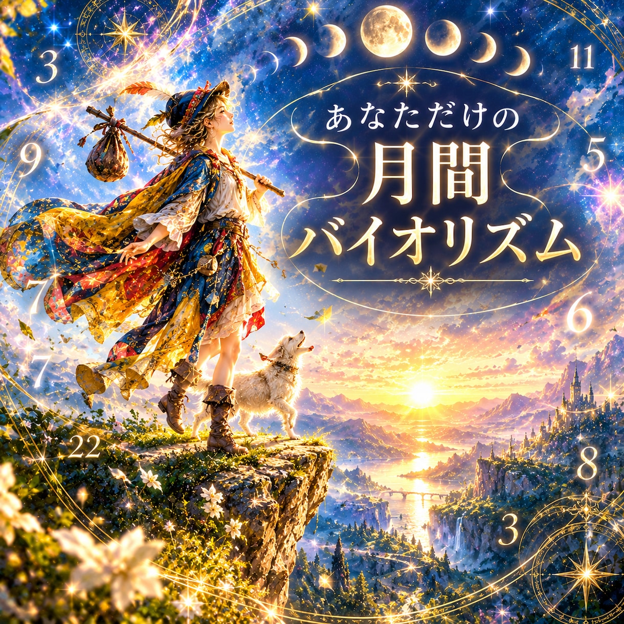 1ヶ月の日運バイオリズムを作ります 1日ごとの運気が分かる、あなただけのオリジナルカレンダー イメージ1