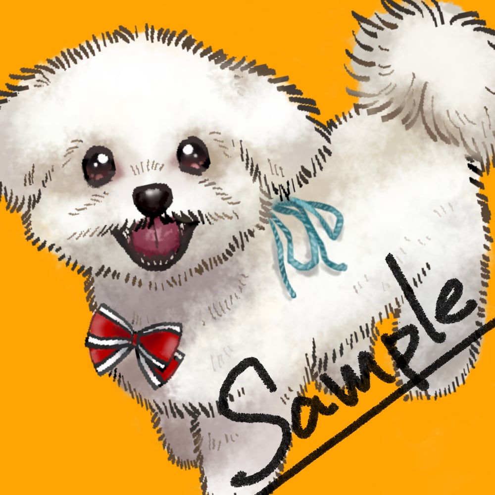 YUUTOMATO様ヘ専用可愛らしい犬のイラストが描かれた YUUTOMATO