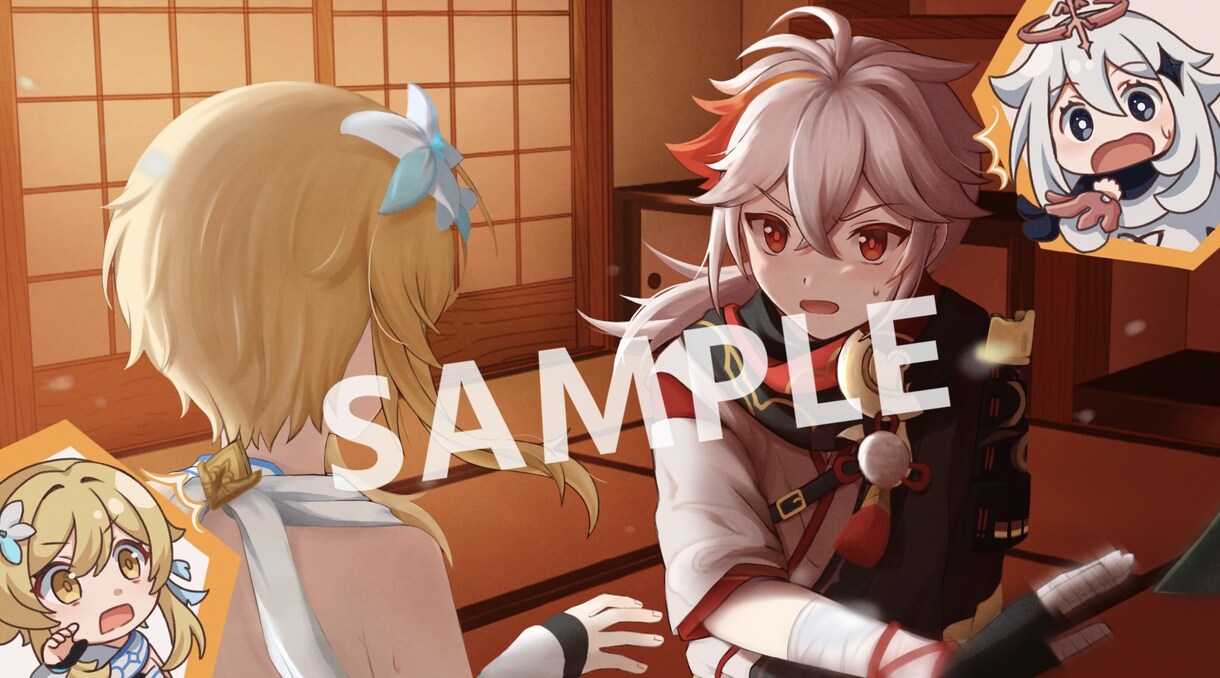 かわいい厚塗り風SNSアイコンの制作など承ります 商用利用可。配信や動画一枚絵などにも対応！ イメージ1