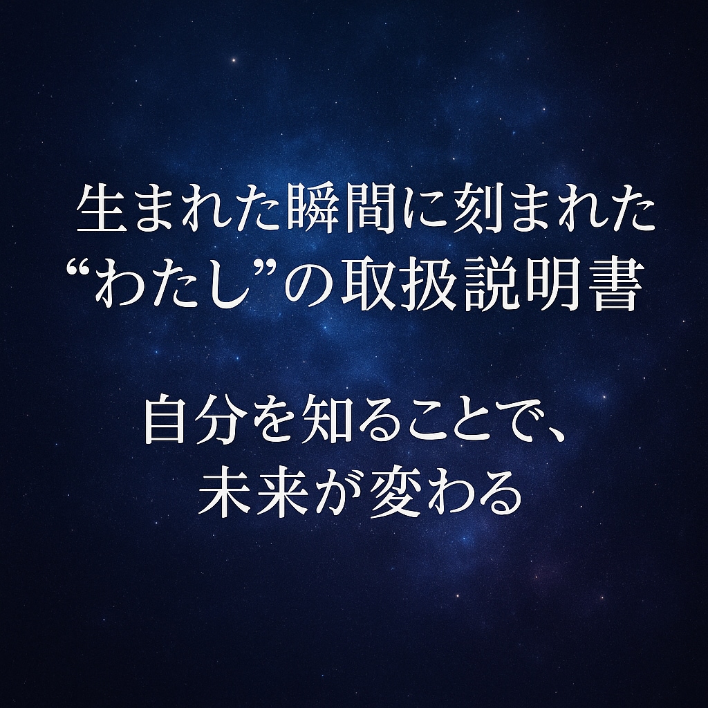 自分と仲良くする方法をお伝えします "なんとなく”から卒業。自分を知れば、人生が動き出す鑑定！ イメージ1