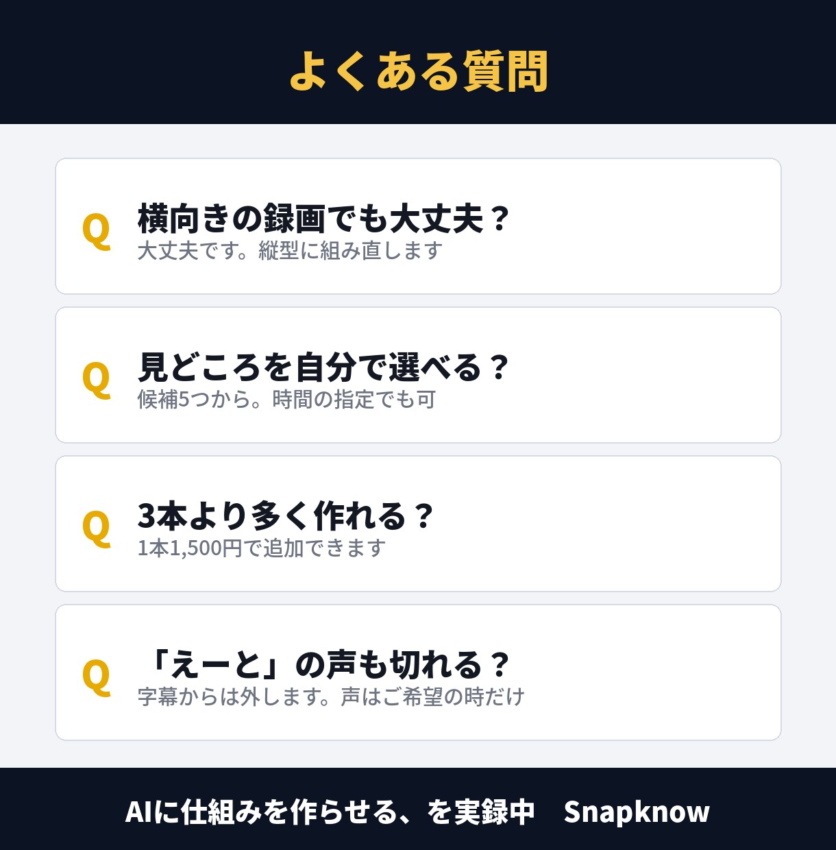 インスタライブを字幕つきリール3本に切り抜きます 録画を送るだけ。話した言葉を読みやすい字幕に イメージ7