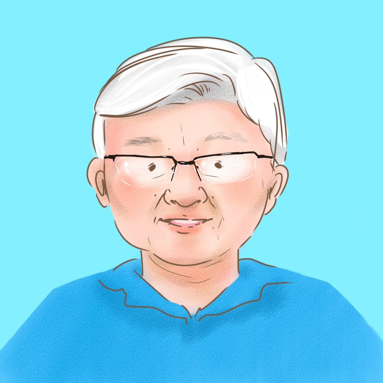 男性似顔絵アイコンをお描きします SNSアイコンなどにお使いいただける似顔絵アイコン イメージ3