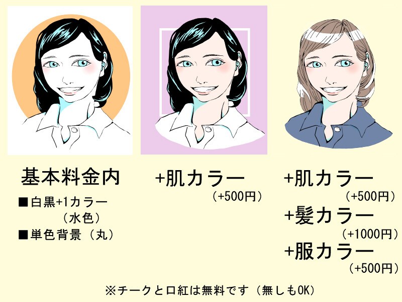 白黒+ワンカラーで目を引く似顔絵描きます SNSアイコンや名刺、プレゼントにもいかがですか！ イメージ2