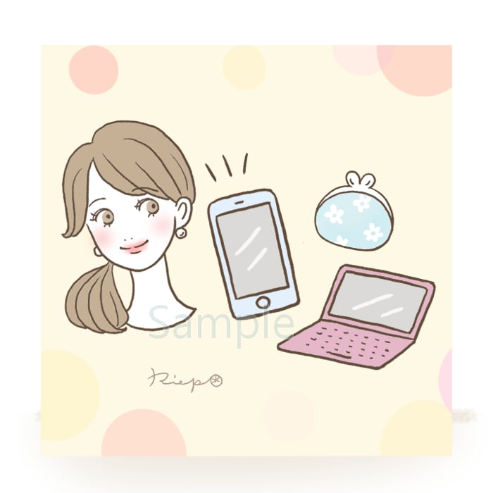 商用OK☆おしゃれな女性向けイラスト描きます 挿絵、広告、ヘッダーなど。女性向けコンテンツに♪ イメージ5
