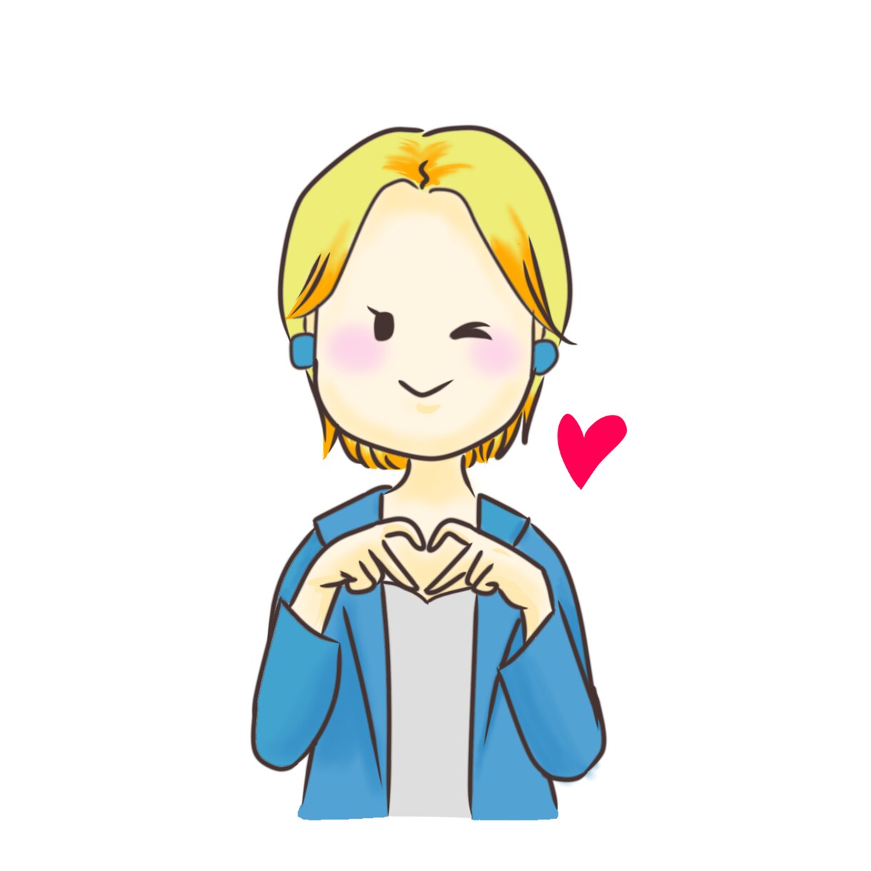 あなたのミニキャラアイコン作ります ゆるく優しい雰囲気出したい方！少し似顔絵ちっくな絵描きます！ イメージ3