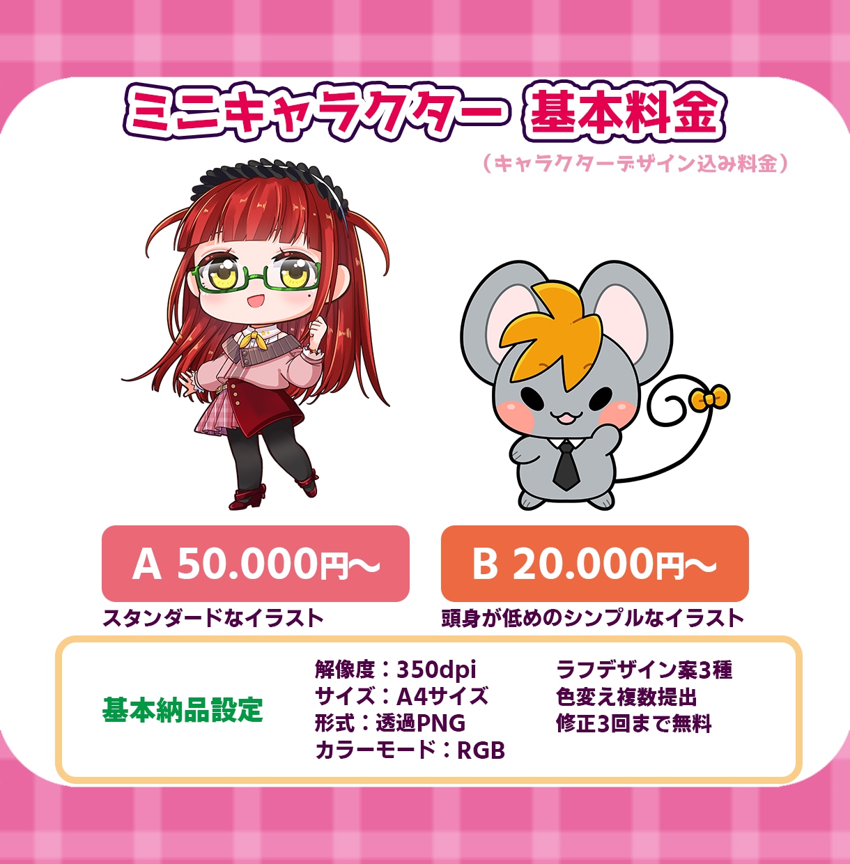 ミニキャラクターデザイン・イラスト制作いたします あなたのオリジナルキャラクターをゼロから制作いたします！ イメージ2