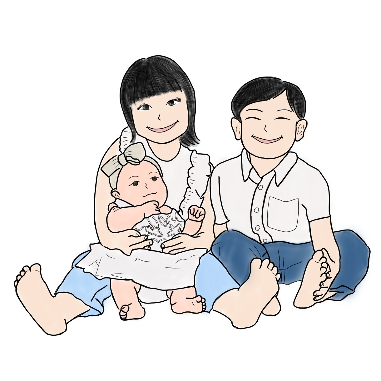 シンプルおしゃれな似顔絵アイコン描きます 【結婚式・SNS用に◎】思い出をイラストに残しませんか？♡ イメージ8