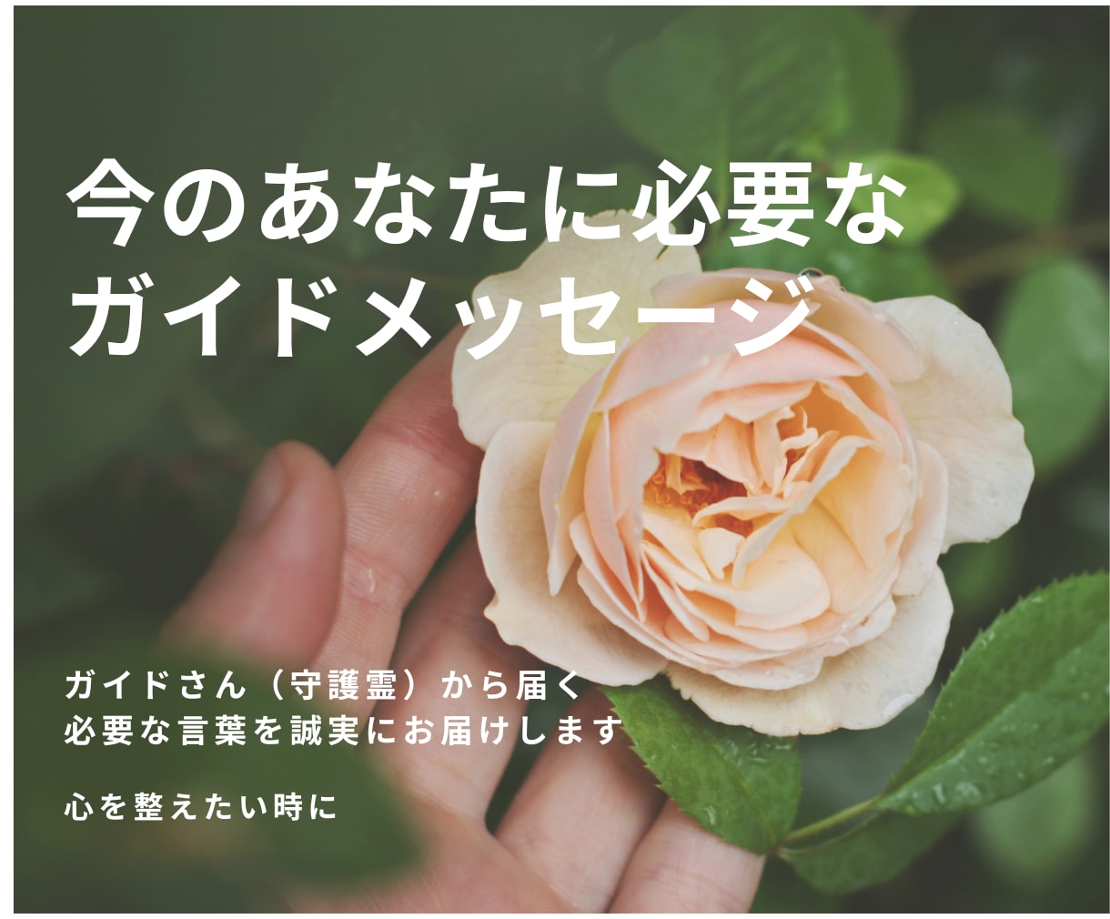 ガイドさんから今必要なメッセージをお届けします 今のあなたに必要な言葉を誠実にお届けします イメージ1