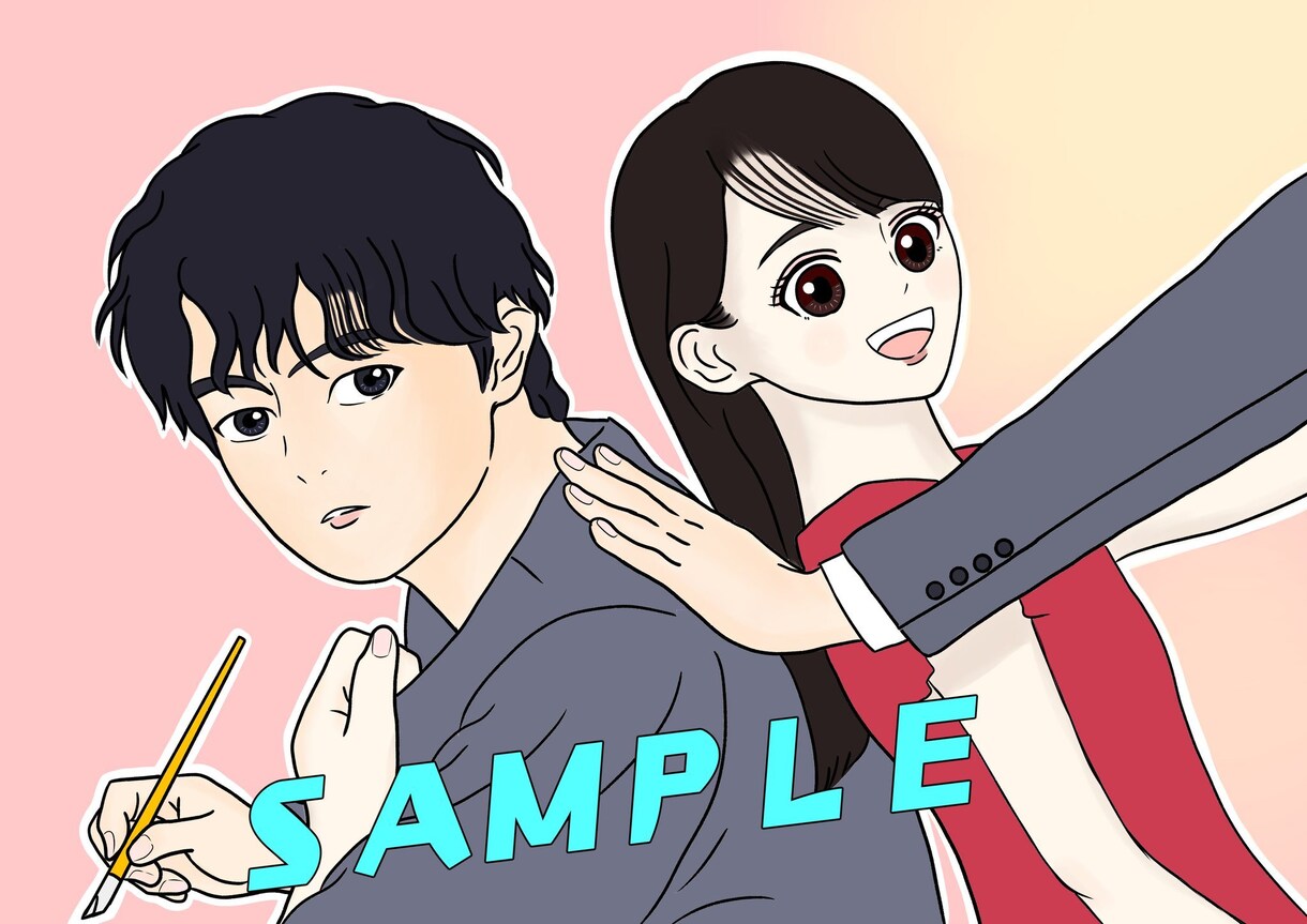 お写真をもとに可愛いイラストを作成します SNSやブログのアイコン/似顔絵/待ち受け イメージ2