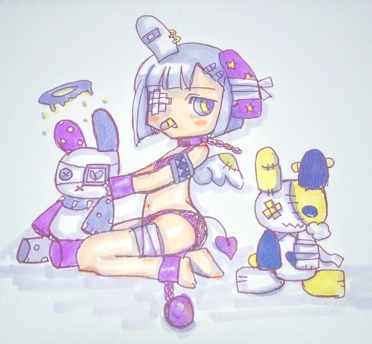 創作・オリジナルイラスト描きます 等身低め～ミニキャラまでご要望に応じます イメージ2