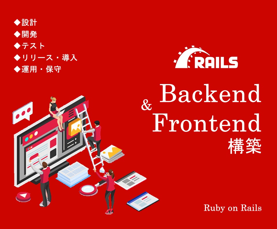 RubyonRailsでWebシステムを構築します Ruby on Railsで各規模のWebシステムをリリース イメージ1