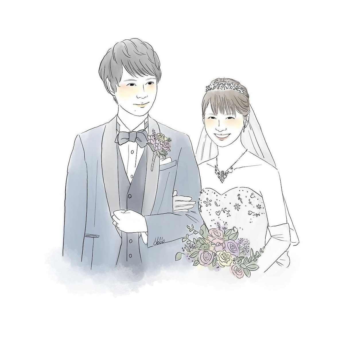 おしゃれなウェディング　ウェルカムボードを描きます 繊細なタッチと柔らかな雰囲気のウェルカムボードを描きます＊ イメージ9
