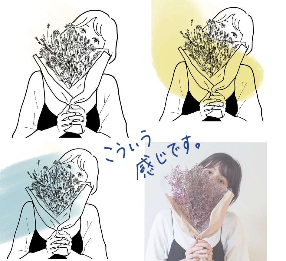 オシャレでシンプルなあなただけの似顔絵を描きます SNSのアイコン等に！相談し、オリジナルの雰囲気を作ります！ イメージ1