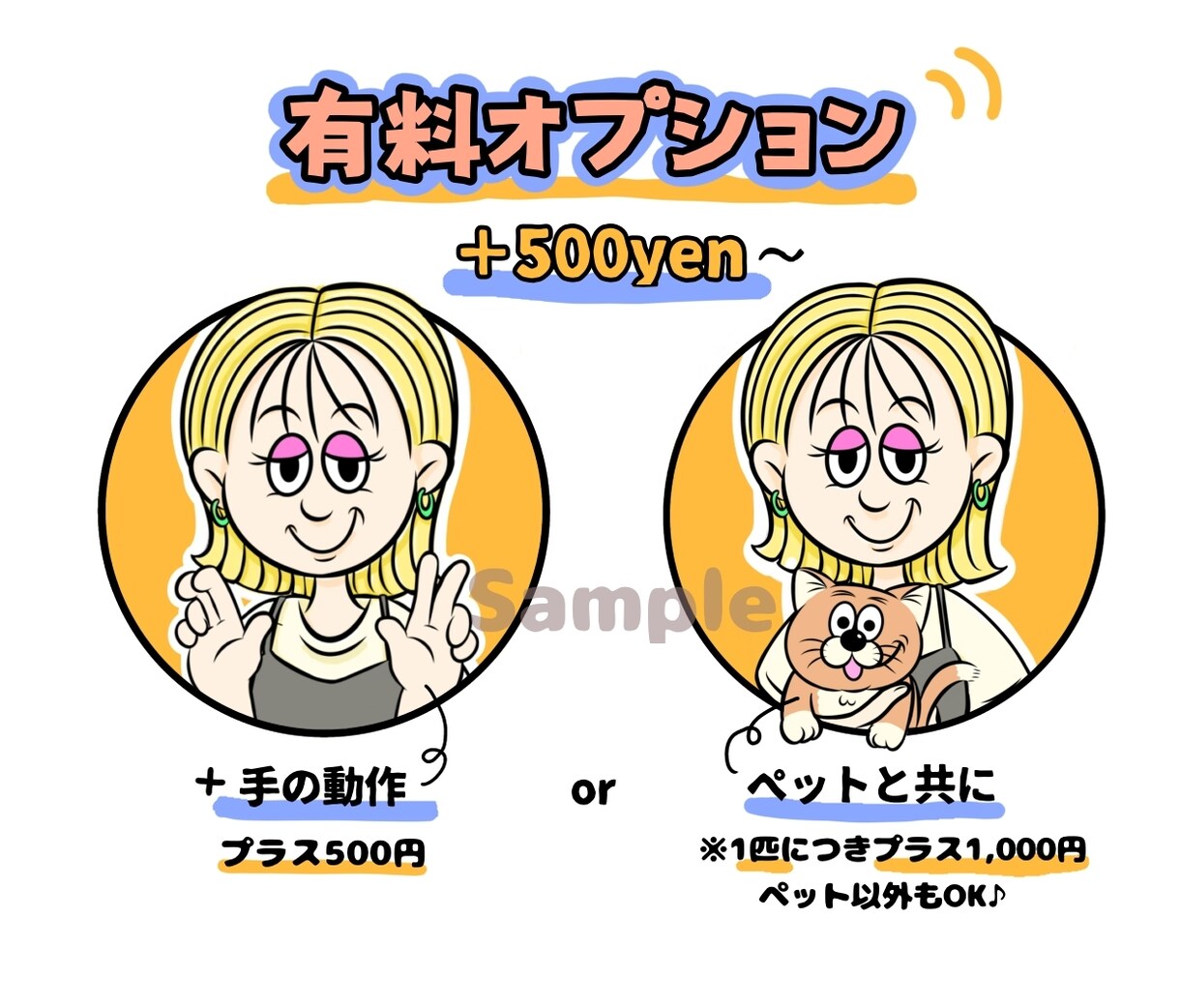 ヒトアイコン提供いたします ★似顔絵アイコン★ 2次利用自由!!フルカラーです♩ イメージ3