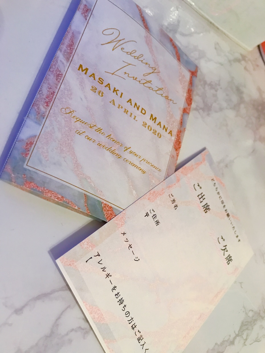 結婚式のペーパーアイテムや名刺等作成します 特殊用紙を使った完全オリジナルデザイン イメージ3