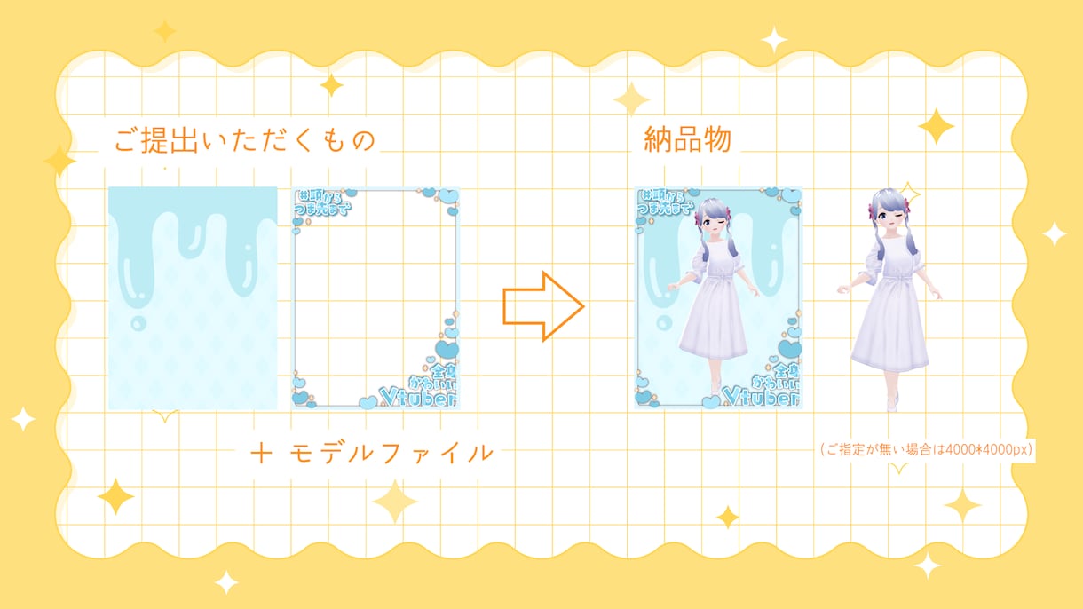 Vtuberの日常画像やキービジュアル作成致します Live2DやVRMモデルから可愛い画像をお作りいたします！ イメージ8