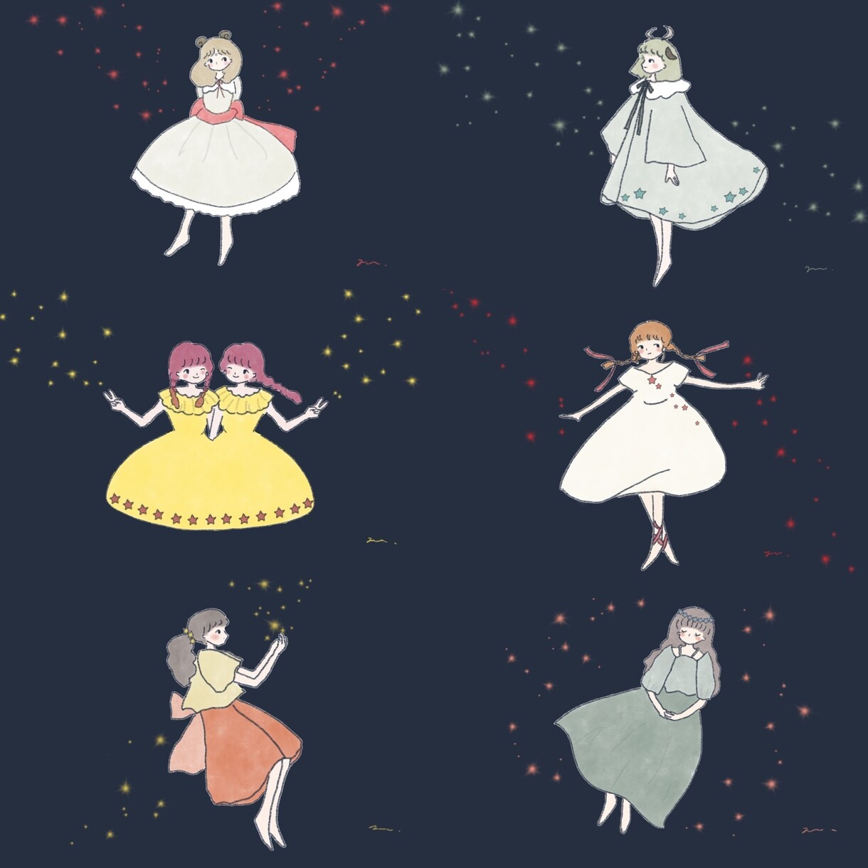 アイコン、商用利用OK！女の子イラスト描きます シンプルなアイコン向けから背景ありのイラストまで◎ イメージ5