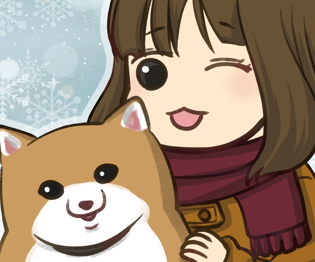 ゆるかわ可愛い雰囲気の似顔絵制作いたします SNSアイコンや名刺に使えるゆるかわ似顔絵! イメージ5