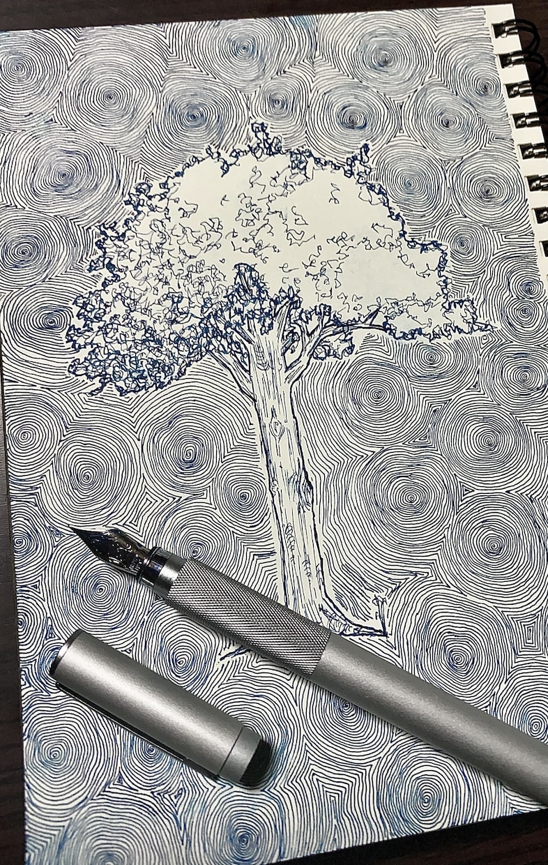 独特で緻密なモノクロ絵画描きます ミリペンという極細ペンなどを利用した，絵画作品です。 イメージ8