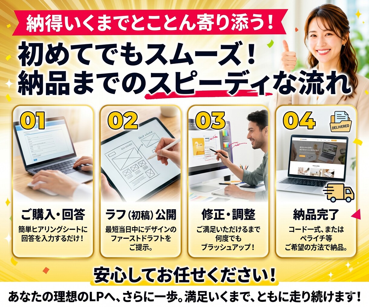 先着3名限定モニター価格！最短当日LP作成します 【先着3名限定】通常¥40,000→¥20,000 イメージ8
