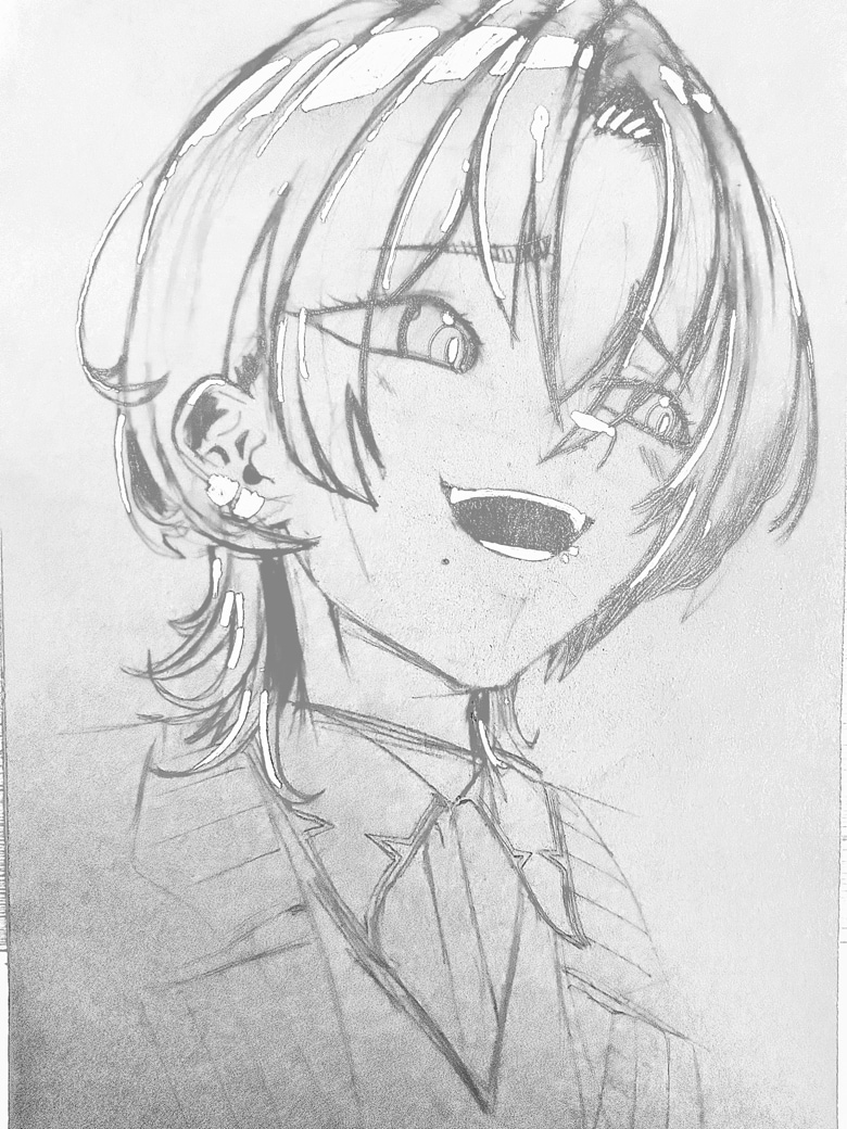 頭から首、または肩までのイラスト描きます アカウント画像やイラストのラフ画でお困りの方へ イメージ2