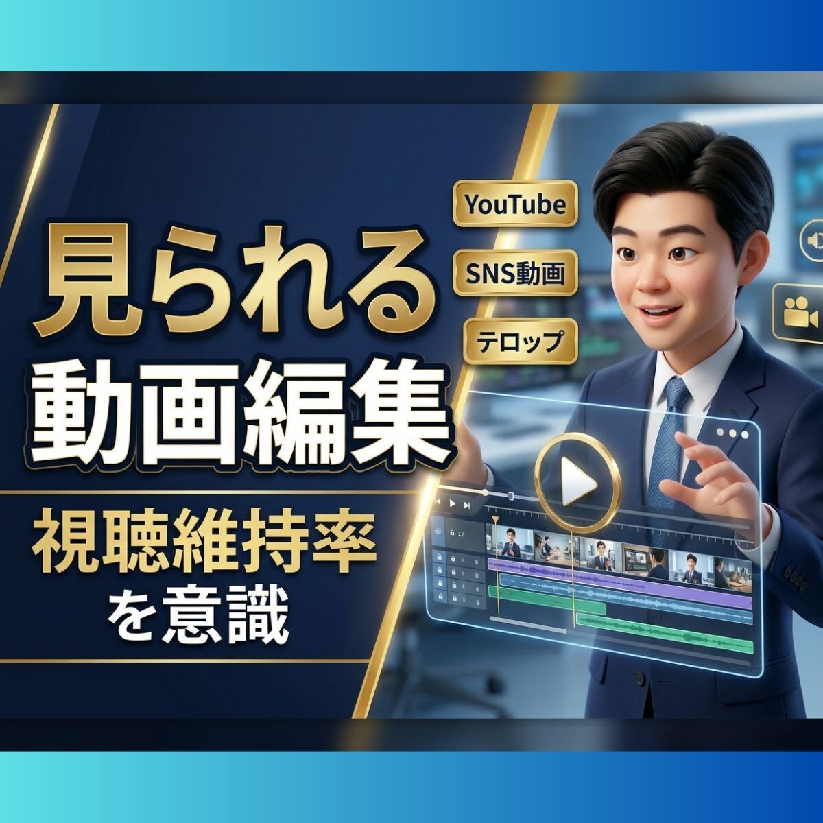 ビジネス視点で編集！こだわる動画を制作します コンサル視点のテロップ・構成。YouTubeや広告動画も対応 イメージ1