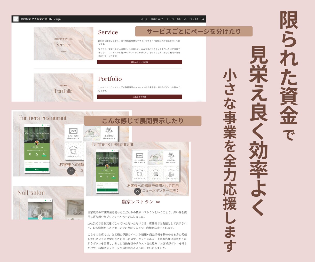 充実の機能！ランニングコスト０円のサイト作ります Googleサイトで自己修正簡単、0円に見えないプロデザイン イメージ3