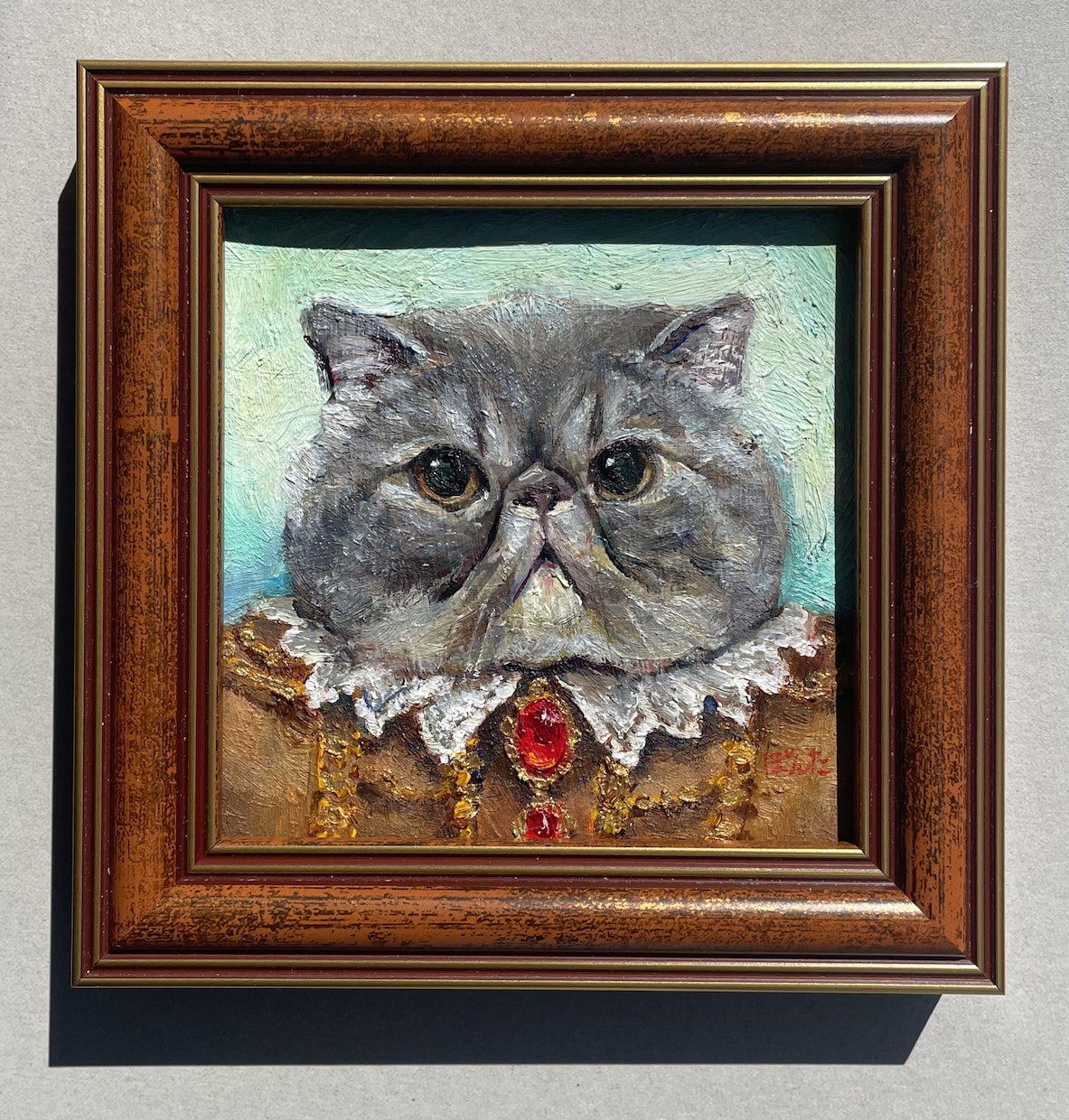 本格的なペットの似顔絵を油絵で描きます イタリアで油絵技法を学んだ画家がお描きします！ イメージ4