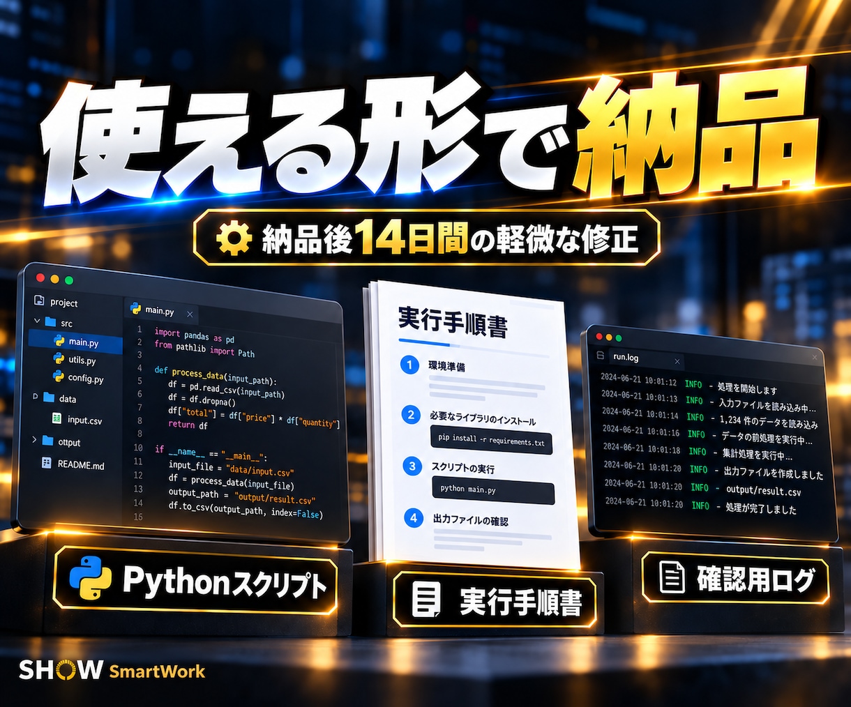 Pythonでスクレイピング・Web自動化します データ取得・ログイン後の操作・ダウンロード・通知まで対応 イメージ5