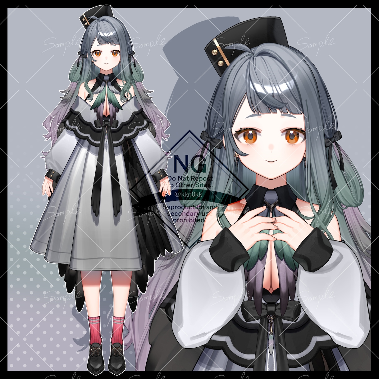 Vtuberのデザイン~パーツ分けまで作成します 細かいパーツ分けや表情、衣装差分に対応しています。 イメージ6