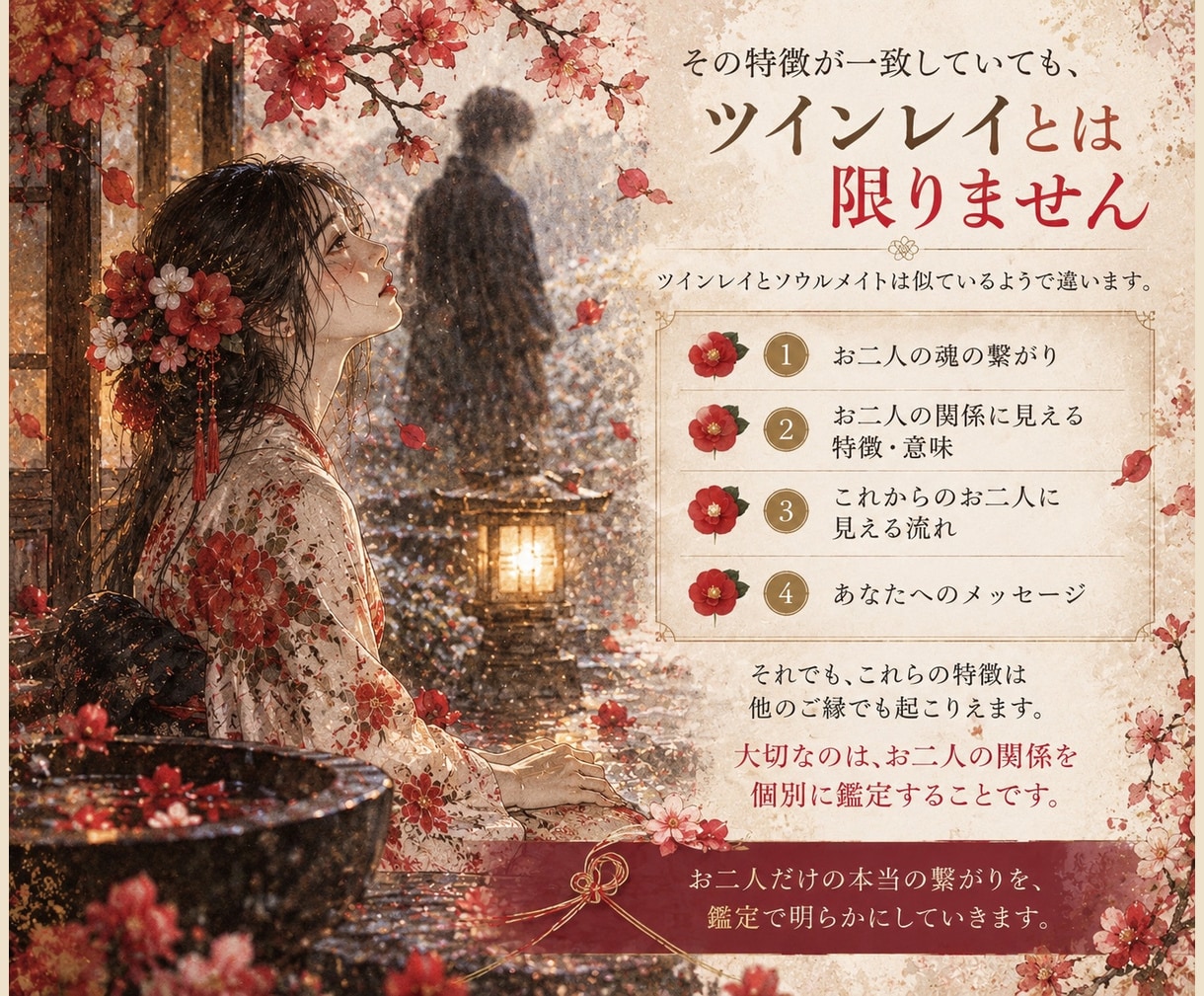 そのご縁の正体は？特別な二人の未来を読み解きます なぜこんなに忘れられないのか。惹かれるのに進まない理由とは。 イメージ3
