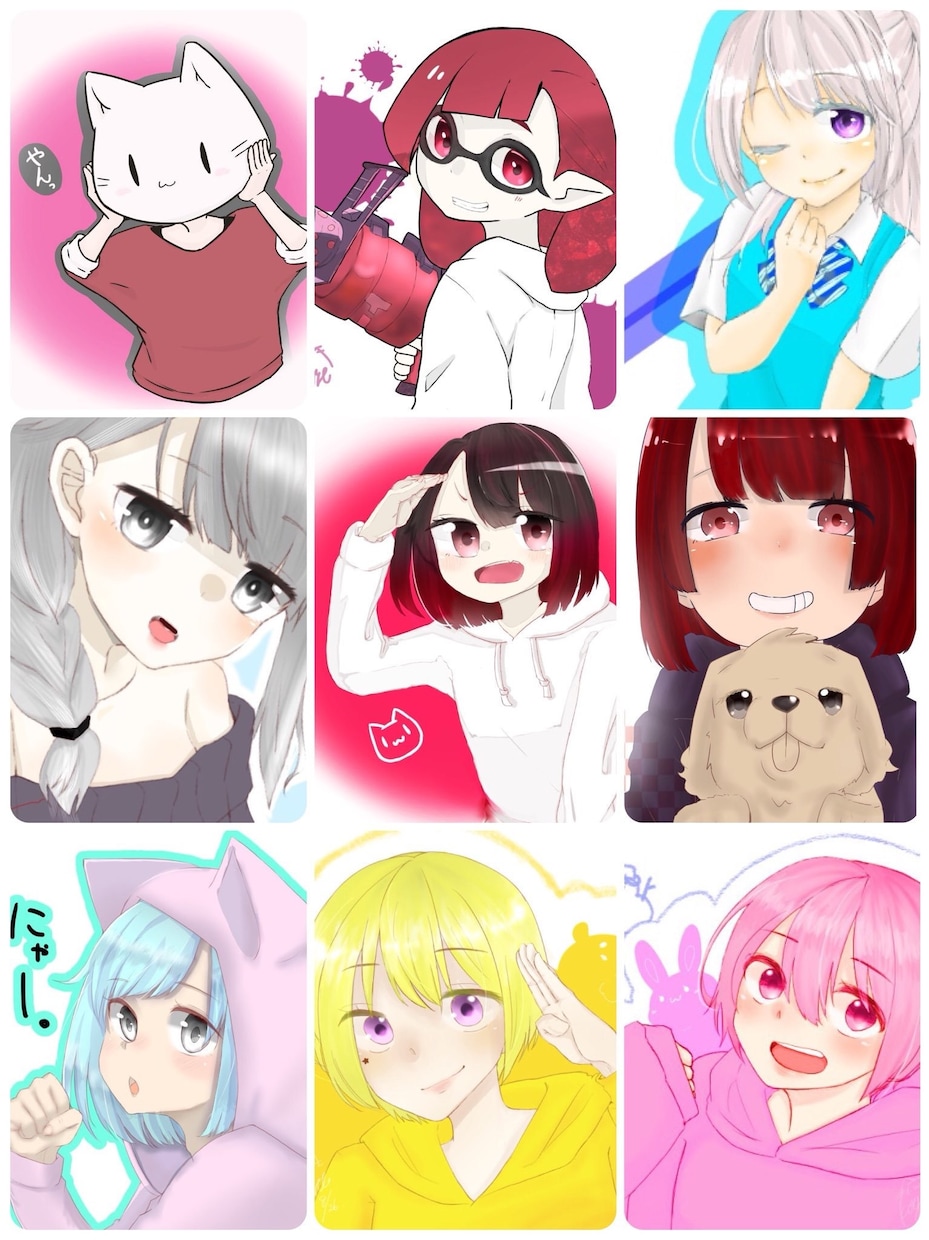 即日納品！！SNS用のアイコン描きます 即日〜3日以内でSNS用アイコンを描きます。 イメージ2